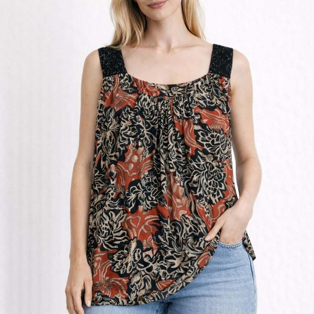 Women's Black and Red Blouse